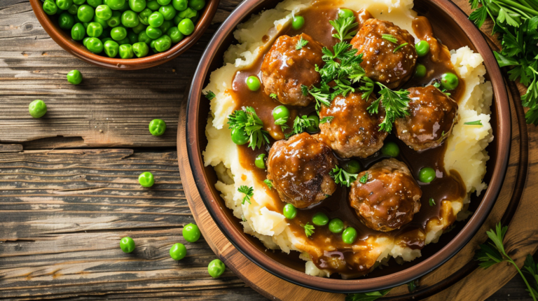 Oven-Baked Salisbury Steak Meatballs