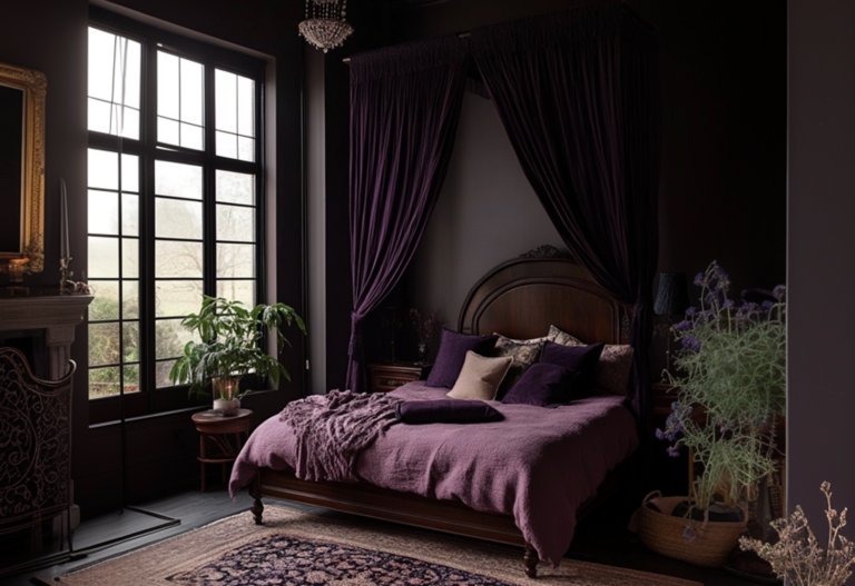 Dark Feminine Bedroom Style