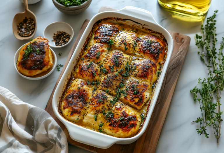 Baked Honey Mustard Chicken Thighs
