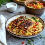 Blackened Catfish With Cajun Rice