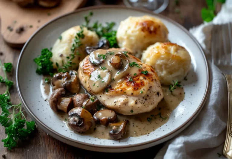 Chicken Breasts Mushroom Wine Sauce