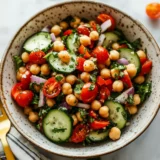 Chickpea Salad Feta Olives