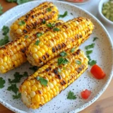 Grilled Corn Garlic Butter