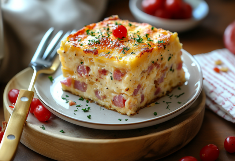 Ham and Cheese Breakfast Casserole