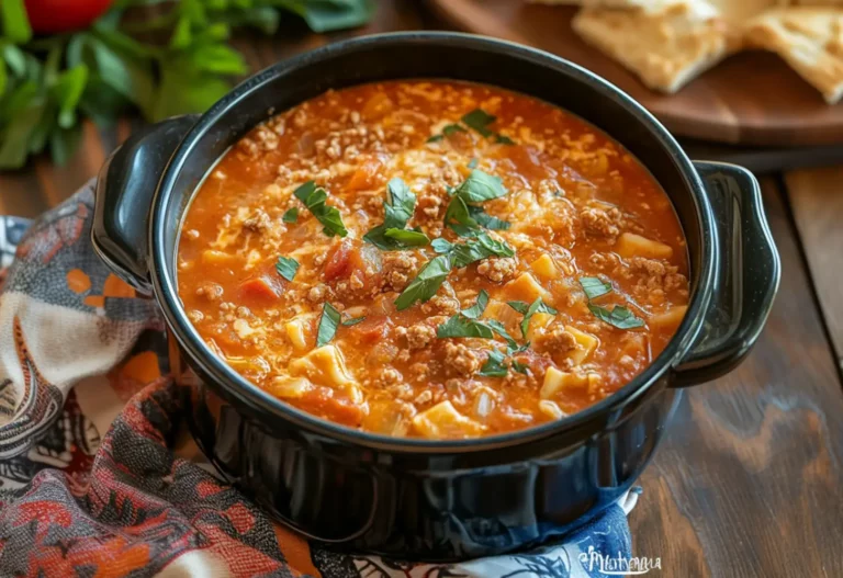 Lasagna Soup Beef Sausage