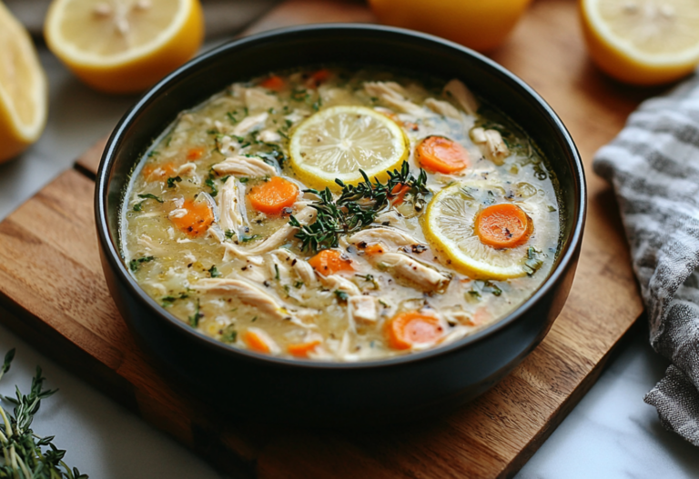 Lemon Chicken Noodle Soup