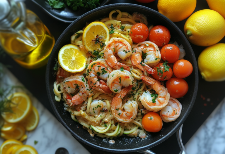 Shrimp Scampi With Zoodles