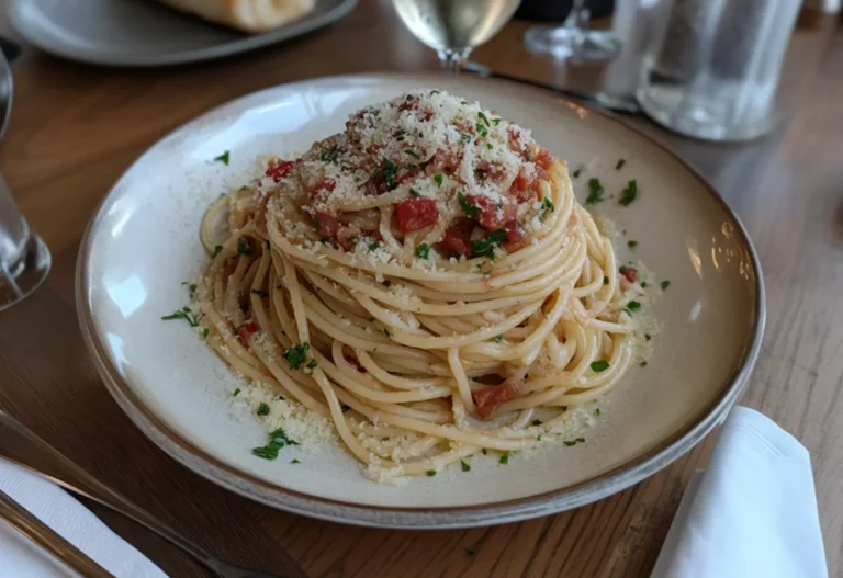 Spaghetti Carbonara Pancetta Parmesan