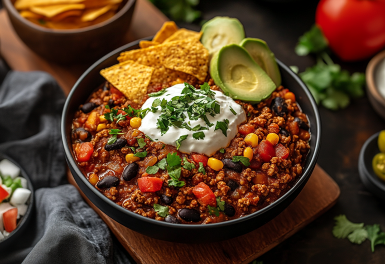 Spicy Ground Turkey Chili