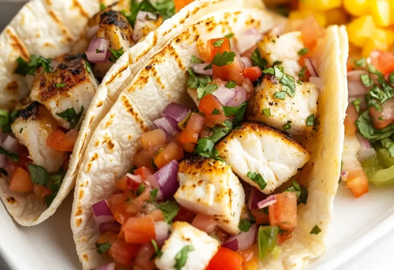 Swordfish Tacos Pineapple Salsa