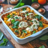 Baked Ziti Mozzarella Sausage
