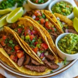 Beef Tacos Salsa Guacamole 2