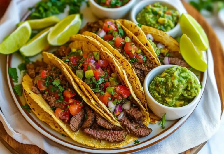 Beef Tacos Salsa Guacamole 2