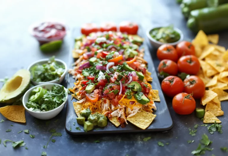 Crockpot BBQ Chicken Nachos