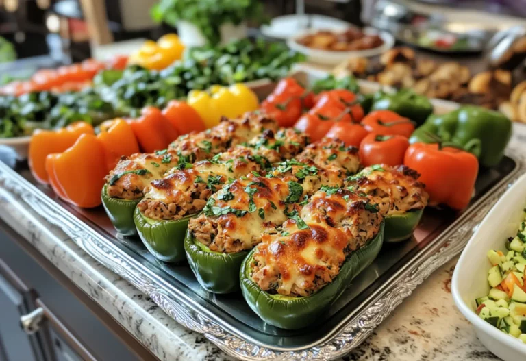 Ground Turkey Spinach Stuffed Peppers