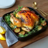 Lemon Herb Roasted Chicken Garlic