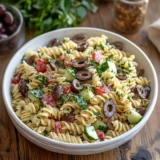 Mediterranean Pasta Salad Cucumber Olives