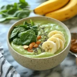 Smoothie Bowl Spinach Almond Butter