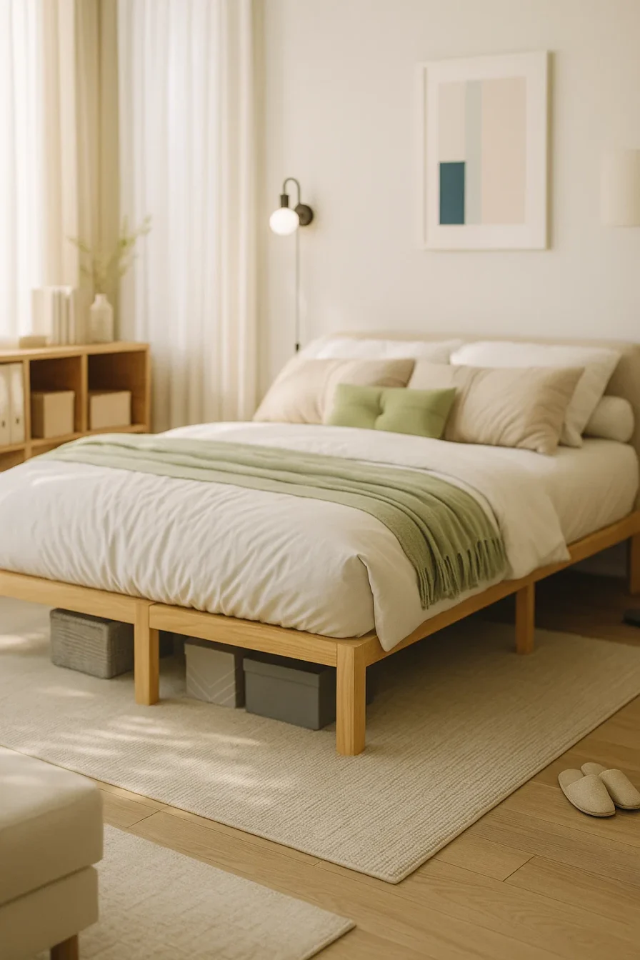 Bamboo Wood King Size Bed