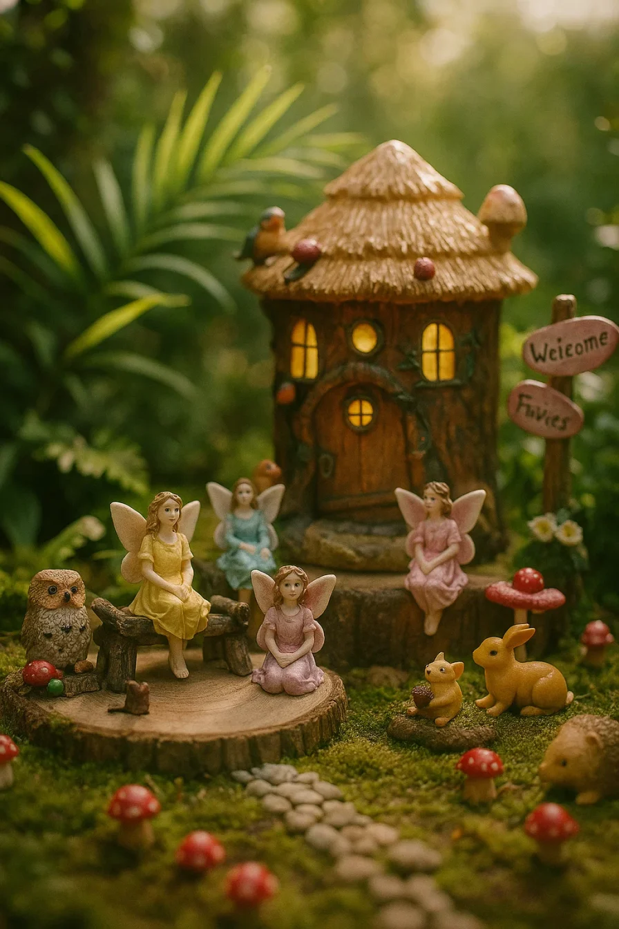 Solar Fairy House Garden